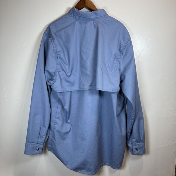 MCR Safety CAT2 Summit Breeze Fire Resistant Shirt 2XLT Blue Welding Mechanic - Picture 6 of 16
